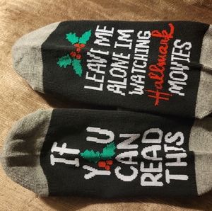 Novelty Socks "If you can read this, leave me alone.I'm watching Hallmark Movies